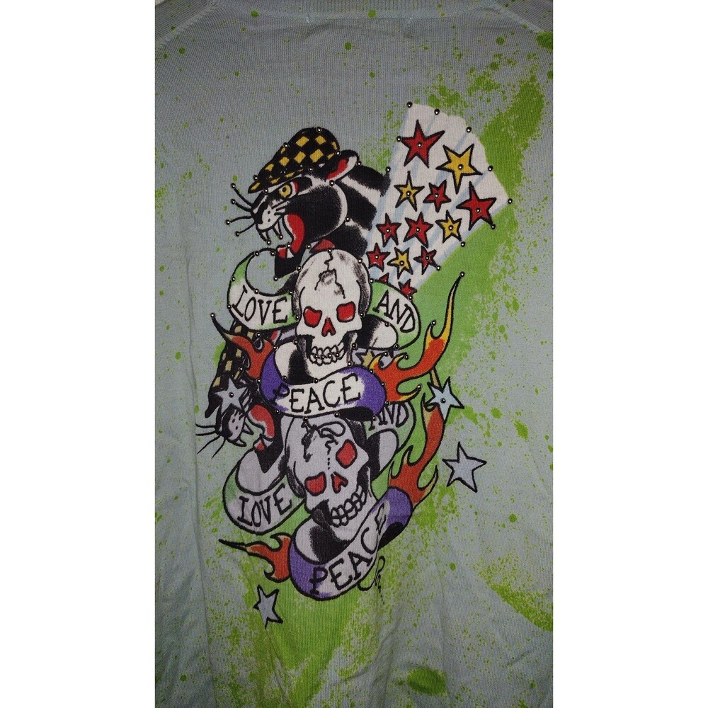 VTG Ed Hardy Men's Shirt Size XL Long Sleeve Y2K New w/out Tags (PLEASE READ) - Picture 9 of 10